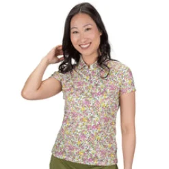 Hot Bloom Short Sleeve Polo Short Sleeve