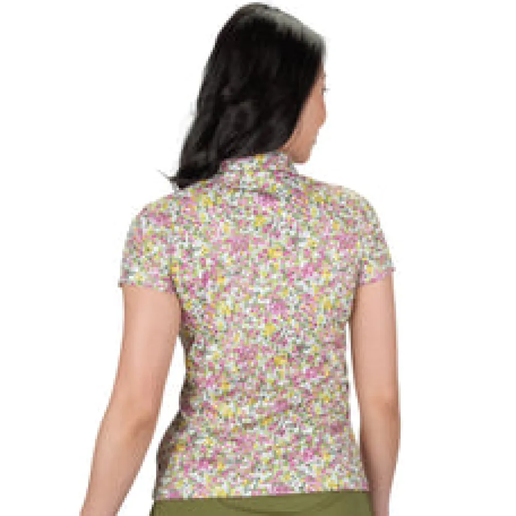 Hot Bloom Short Sleeve Polo Short Sleeve