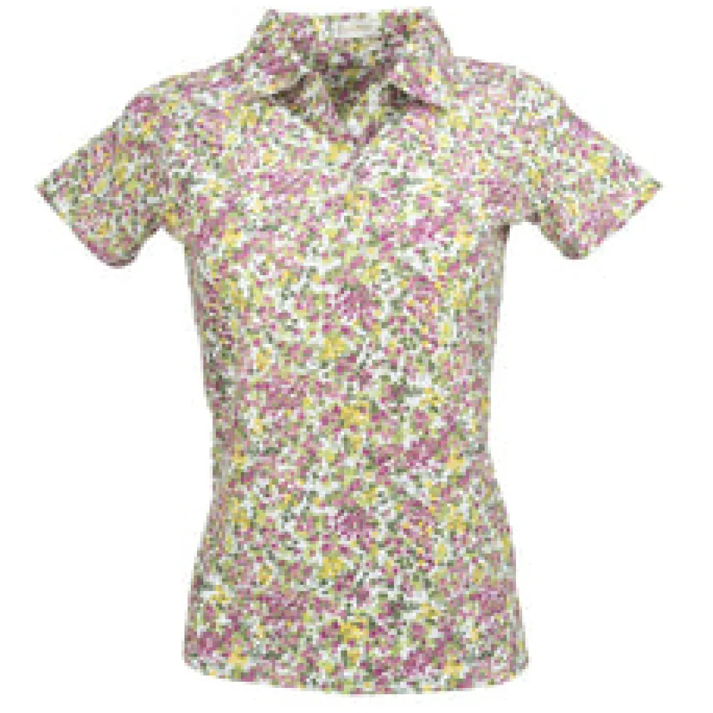 Hot Bloom Short Sleeve Polo Short Sleeve