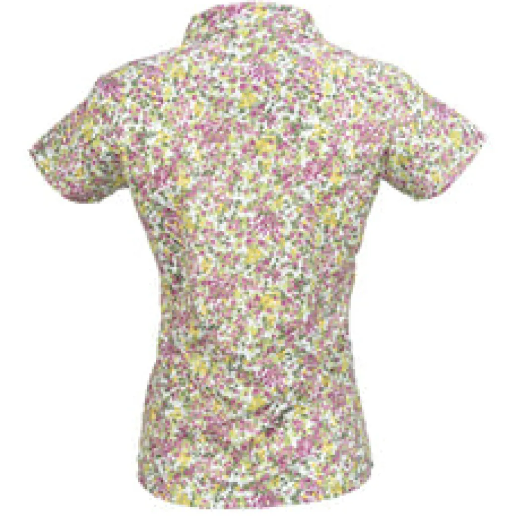 Hot Bloom Short Sleeve Polo Short Sleeve