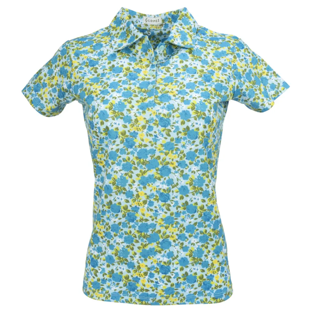 Hot Bloom Short Sleeve Polo Short Sleeve