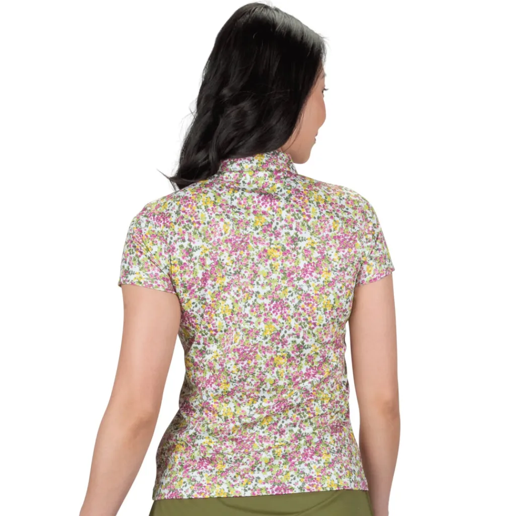 Hot Bloom Short Sleeve Polo Short Sleeve