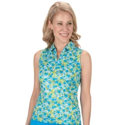 Hot Bloom Sleeveless Polo Sleeveless
