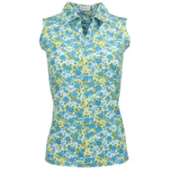 Hot Bloom Sleeveless Polo Sleeveless