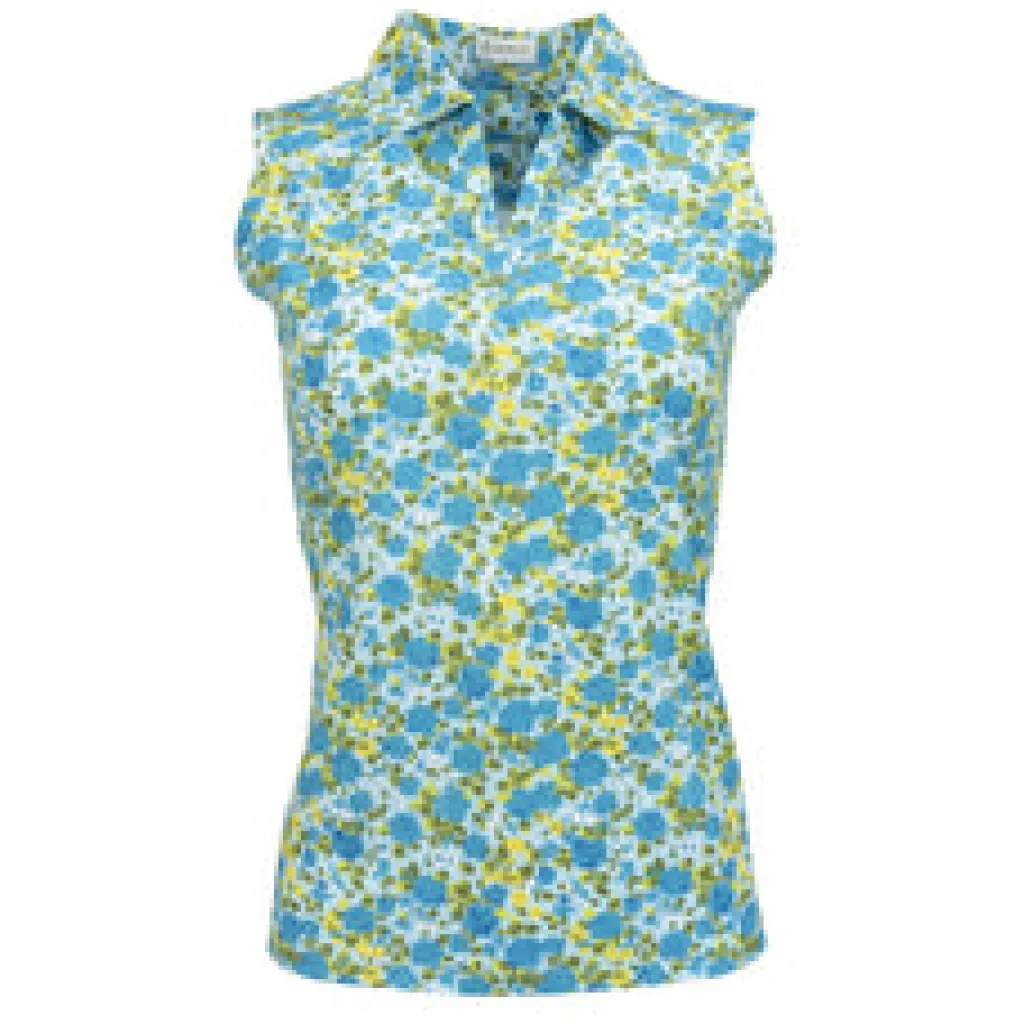 Hot Bloom Sleeveless Polo Sleeveless