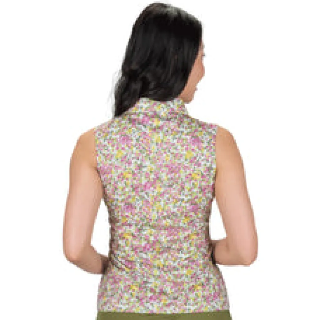 Hot Bloom Sleeveless Polo Sleeveless