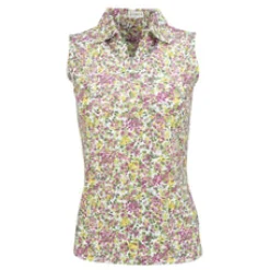 Hot Bloom Sleeveless Polo Sleeveless