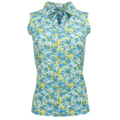 Hot Bloom Sleeveless Polo Sleeveless