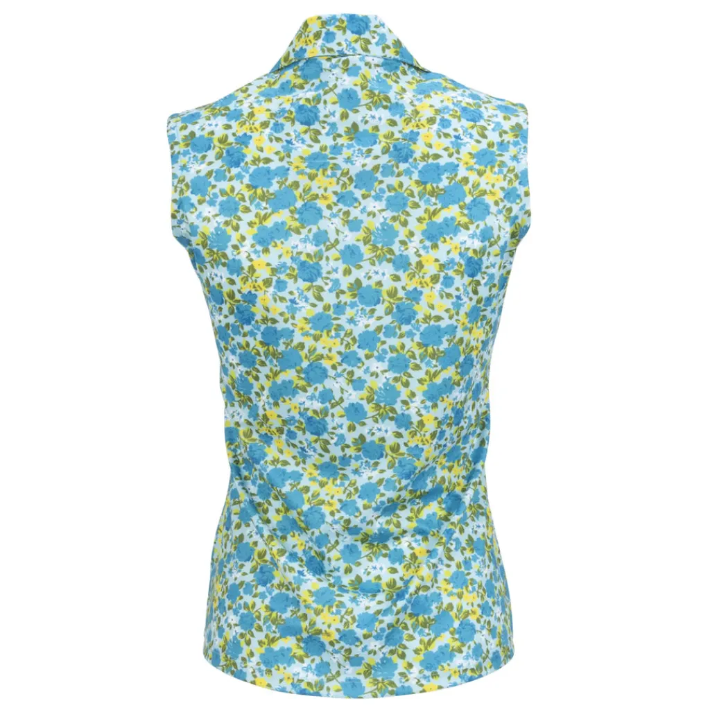 Hot Bloom Sleeveless Polo Sleeveless