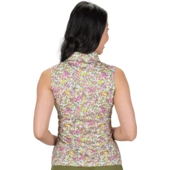 Hot Bloom Sleeveless Polo Sleeveless