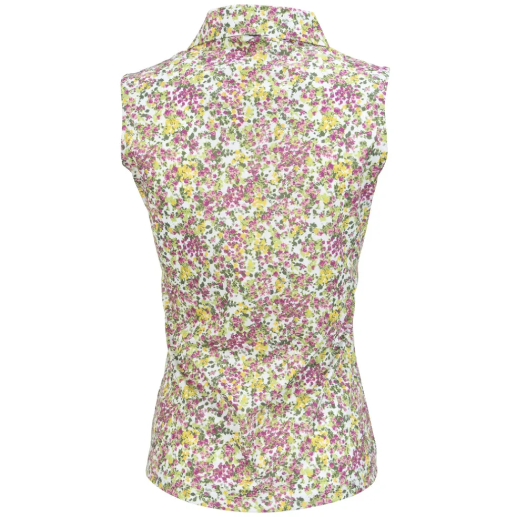 Hot Bloom Sleeveless Polo Sleeveless