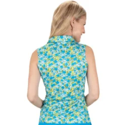 Hot Bloom Sleeveless Polo Sleeveless