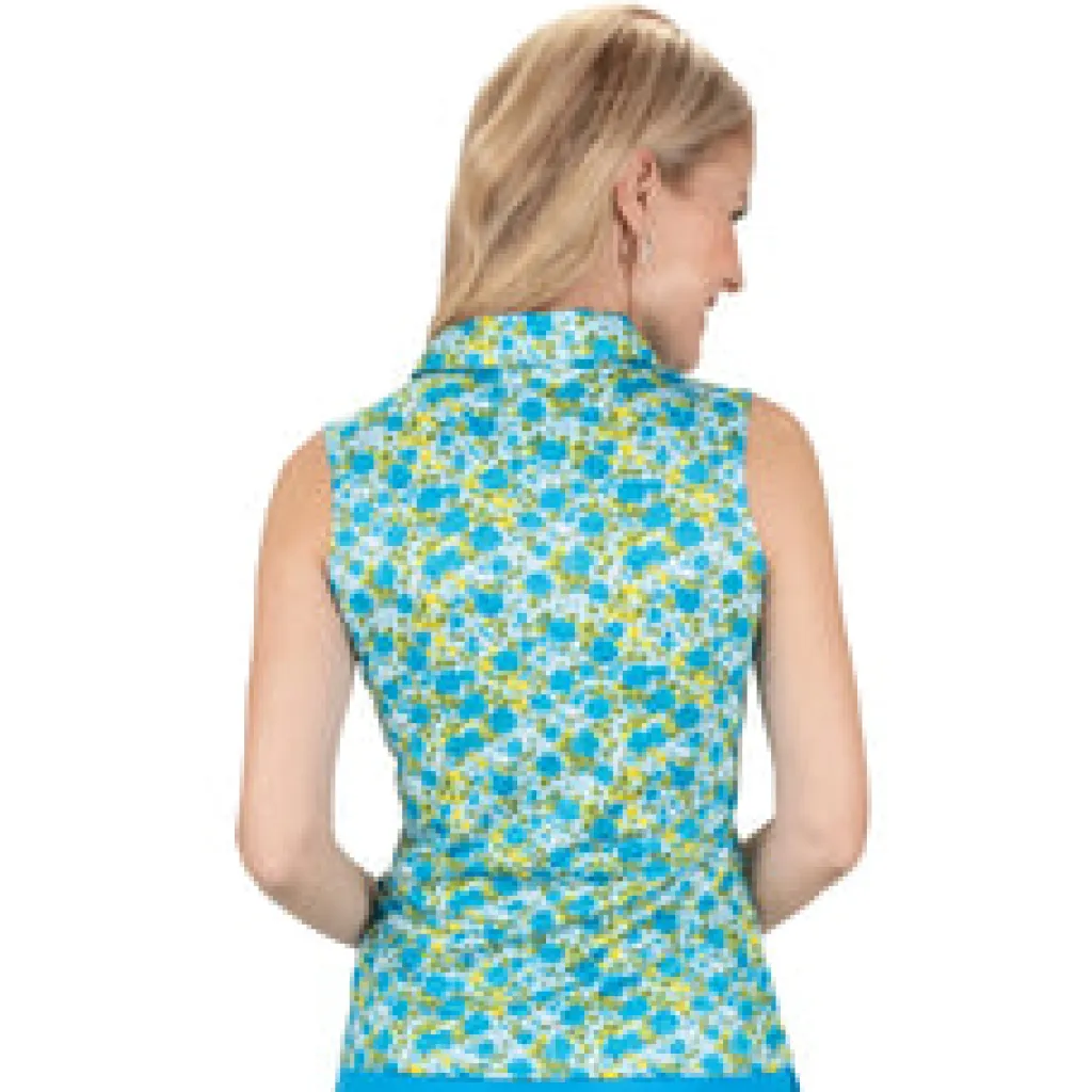 Hot Bloom Sleeveless Polo Sleeveless