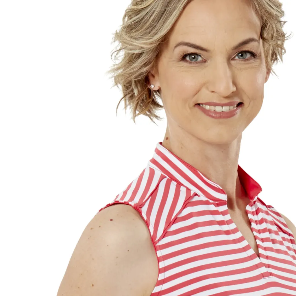 Bold Sleeveless Polo Sleeveless