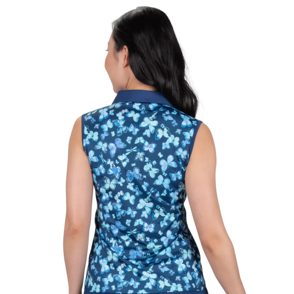New Butterfly Sleeveless Polo Sleeveless