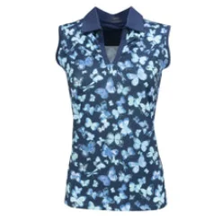 New Butterfly Sleeveless Polo Sleeveless