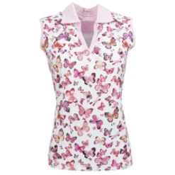 New Butterfly Sleeveless Polo Sleeveless