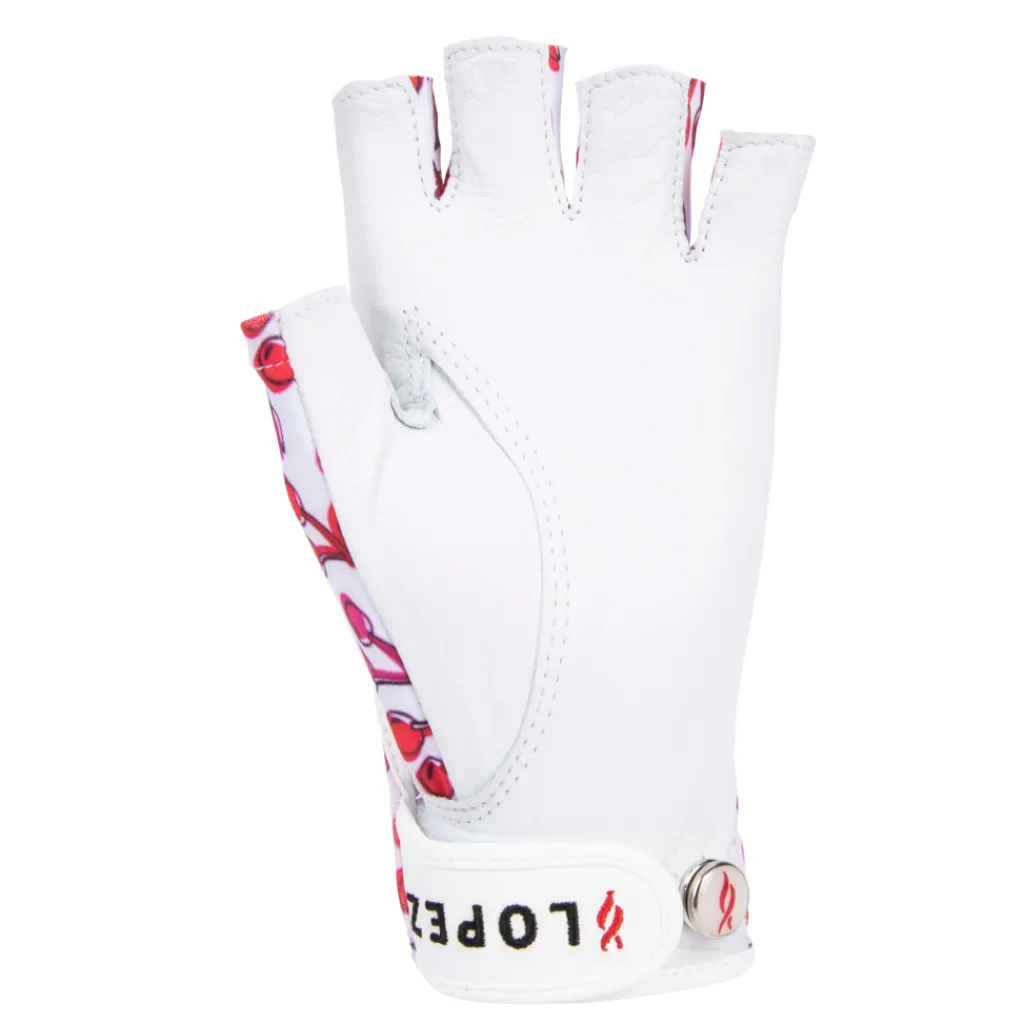 Online Half Finger Cherry Glove Gloves|Golf Gloves