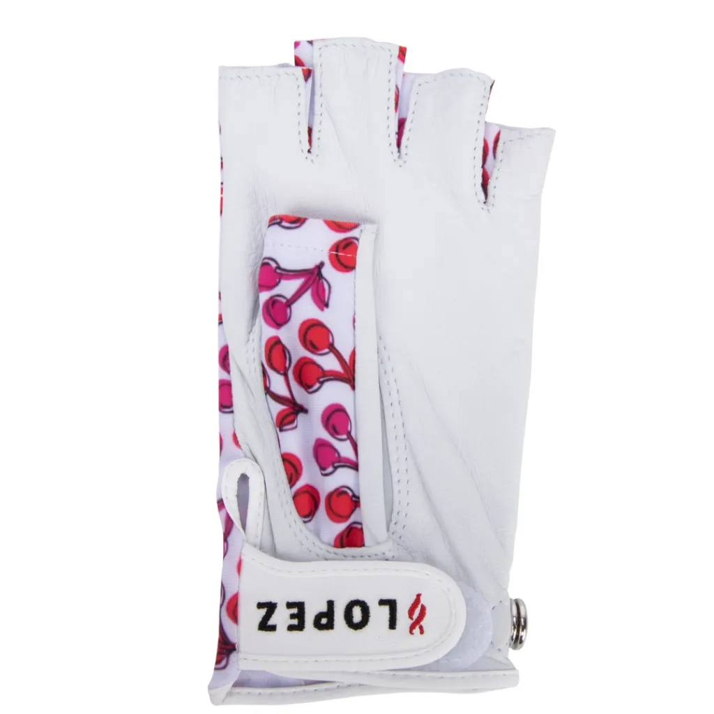Online Half Finger Cherry Glove Gloves|Golf Gloves