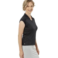 Online Optic Sleeveless Polo Sleeveless