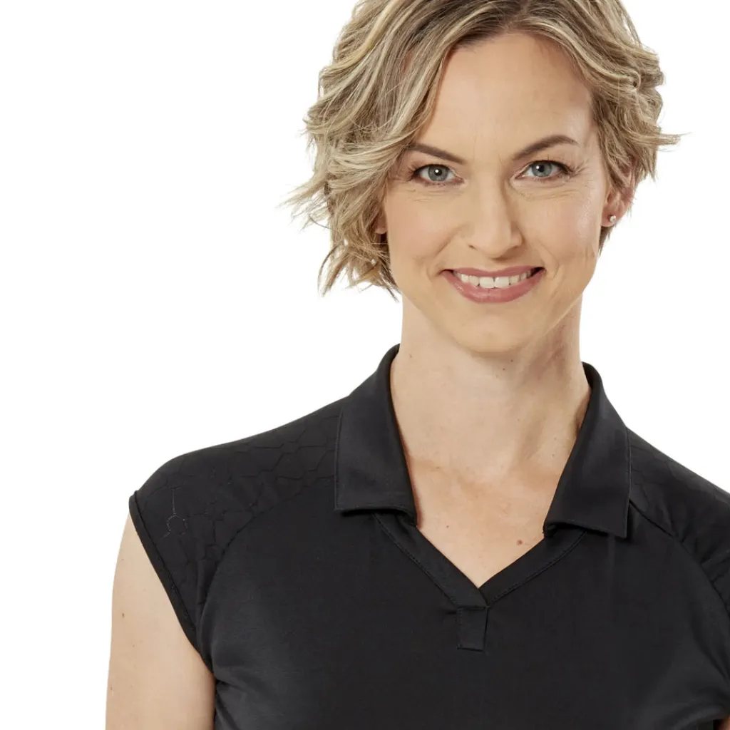 Online Optic Sleeveless Polo Sleeveless