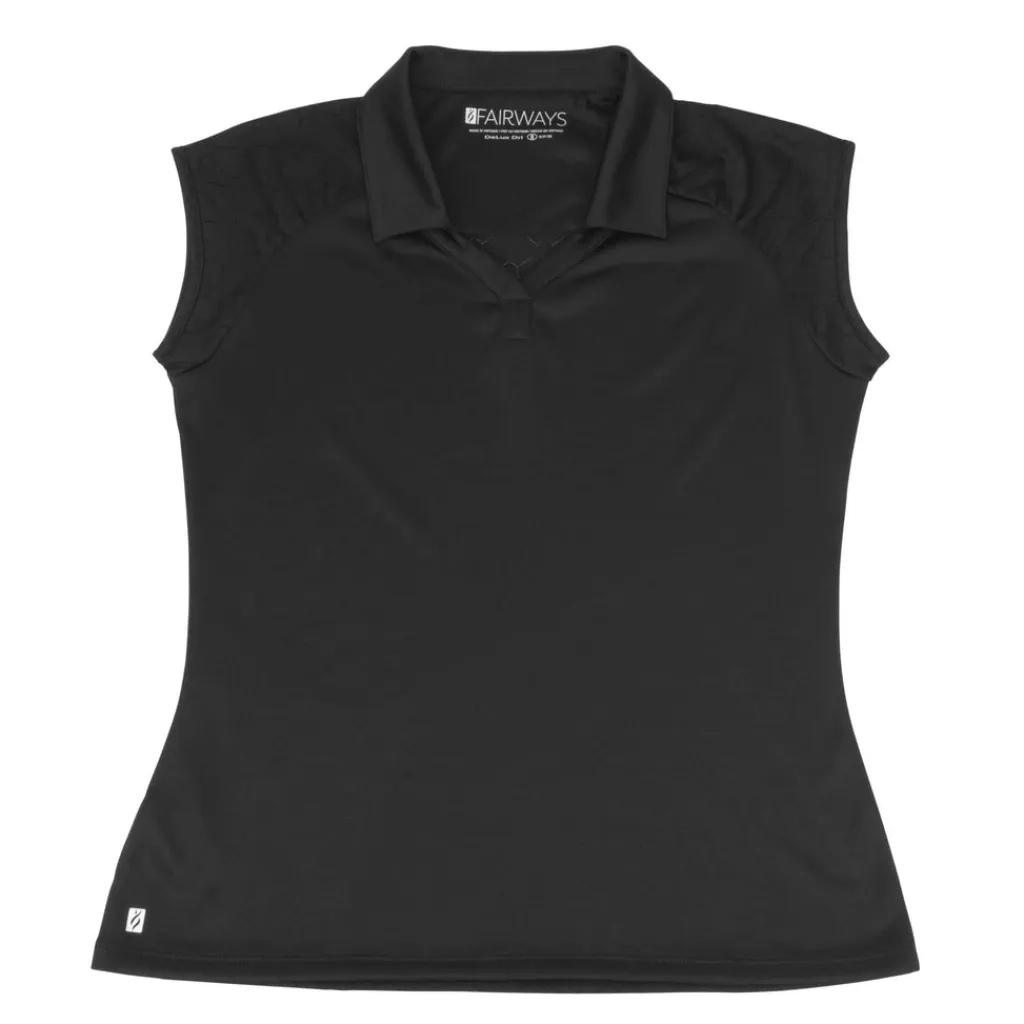 Online Optic Sleeveless Polo Sleeveless