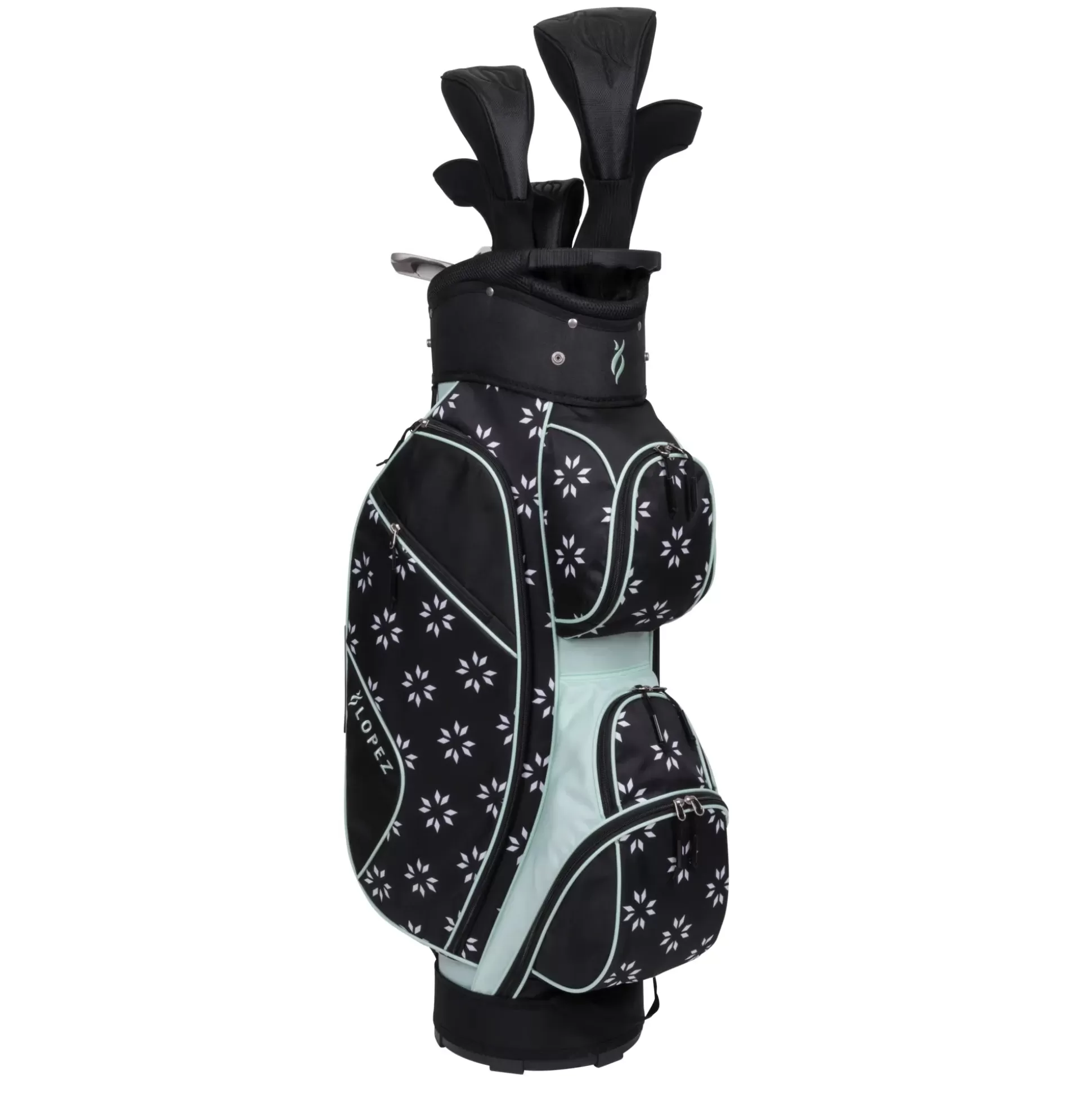 GOLF CLUB PACKAGE SETS^Nancy Lopez Ashley 18-Piece Cart Bag Package Set Geo Star