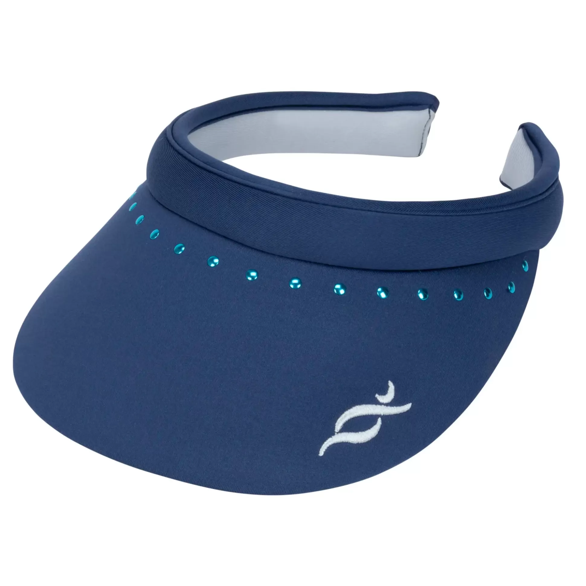 VISORS^Nancy Lopez Club Reverse Clip Visor Navy/Silver Navy / Silver