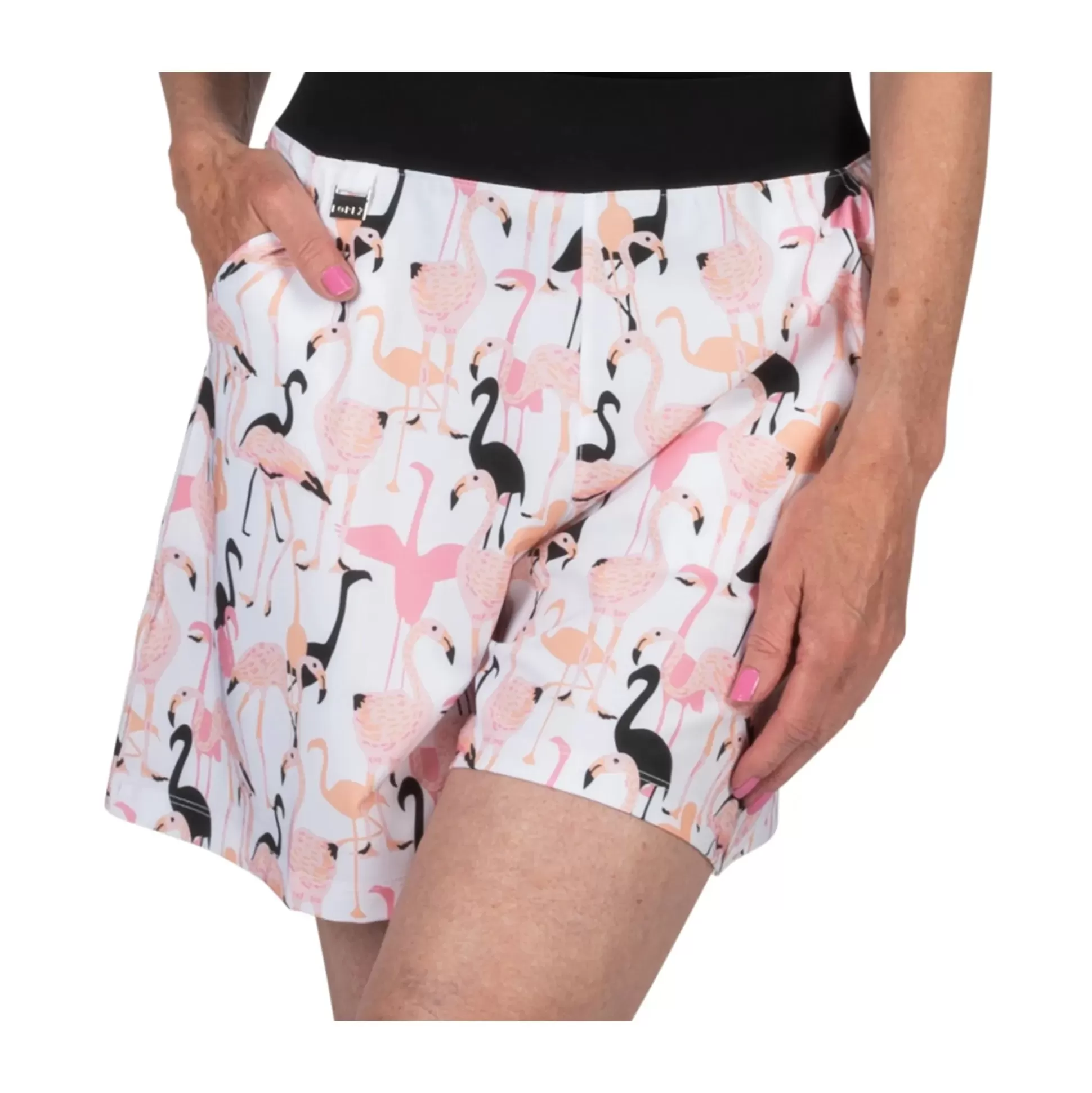 SHORTS^Nancy Lopez Flamingo Romper Short