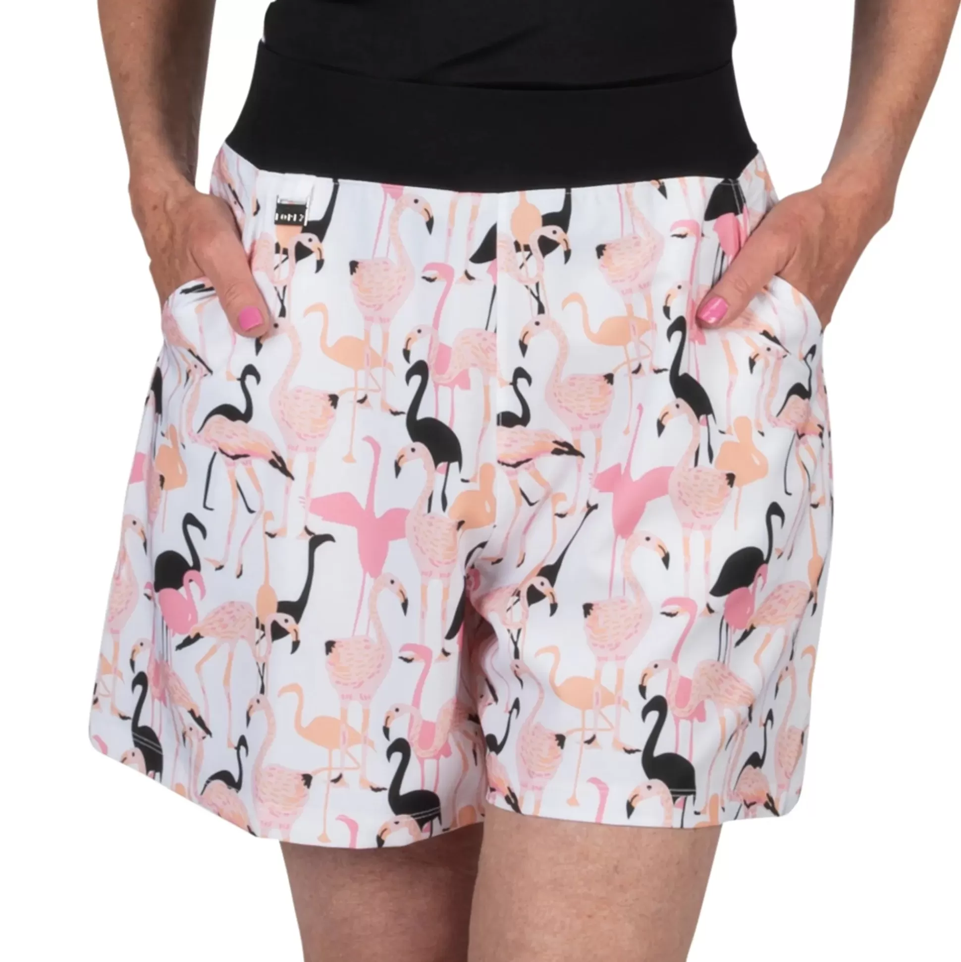 SHORTS^Nancy Lopez Flamingo Romper Short