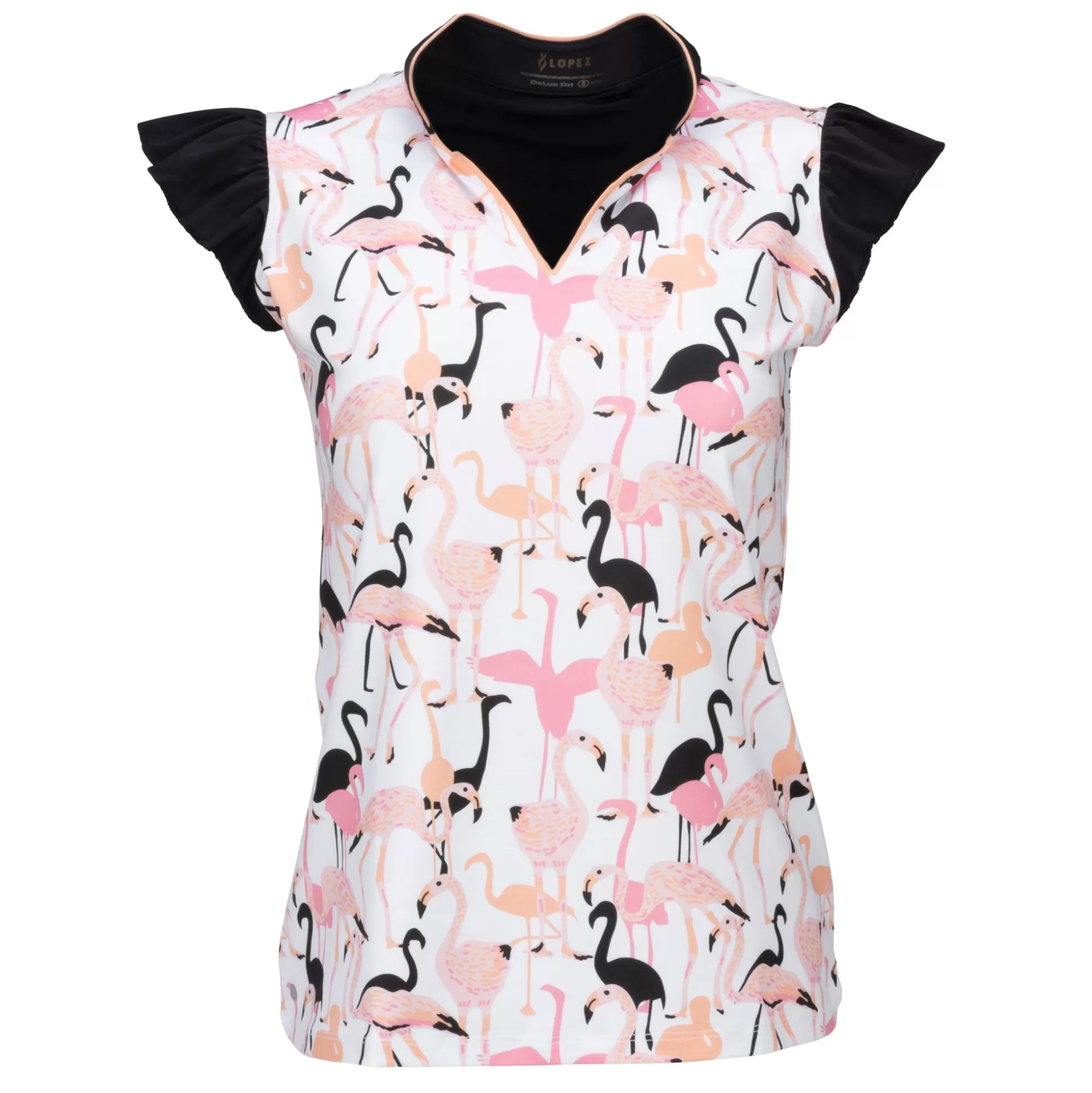 SLEEVELESS^Nancy Lopez Flamingo Sleeveless Polo Plus