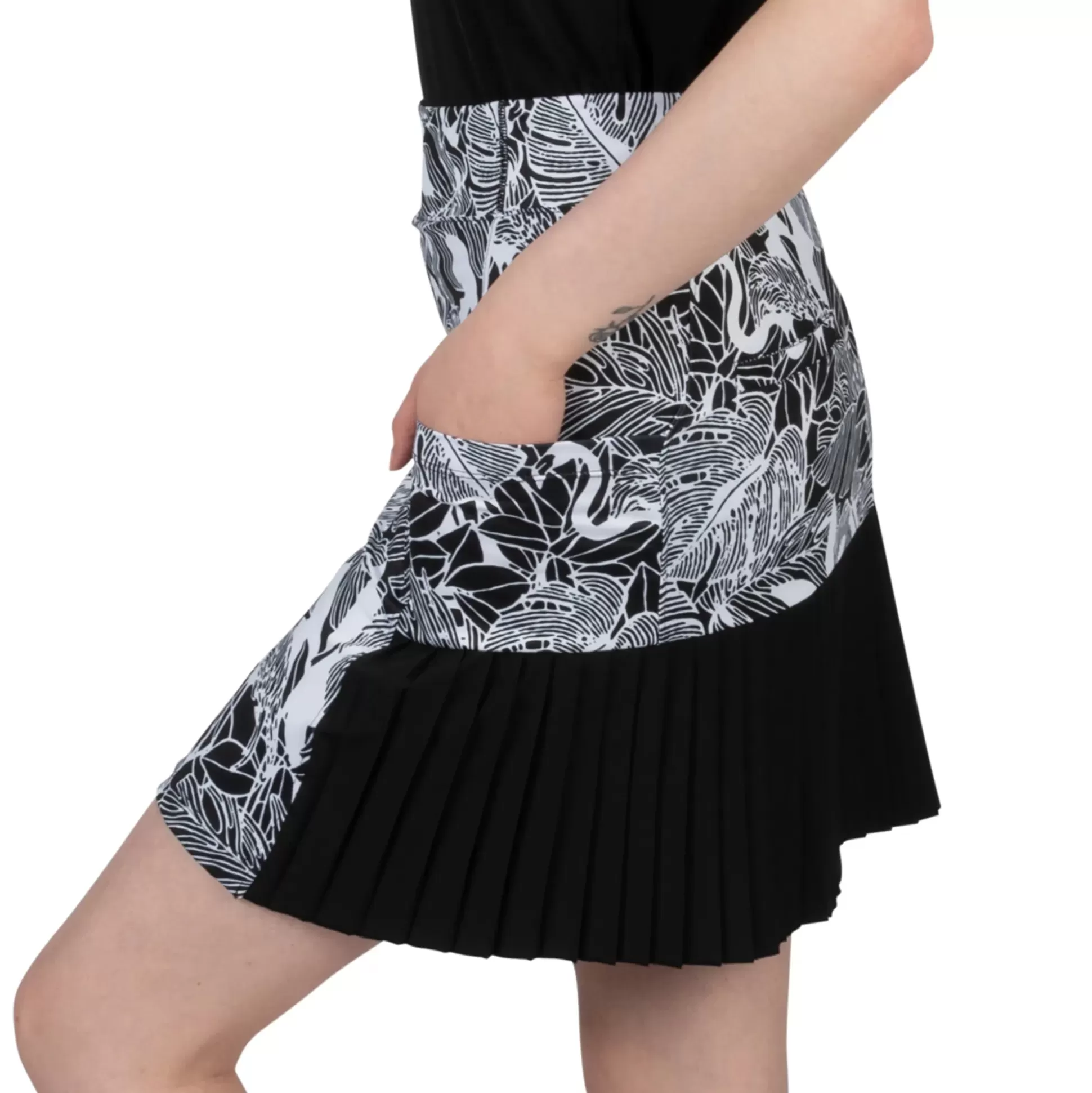 SKORTS^Nancy Lopez Flirty Skort Lush Black Multi (Lush Print)