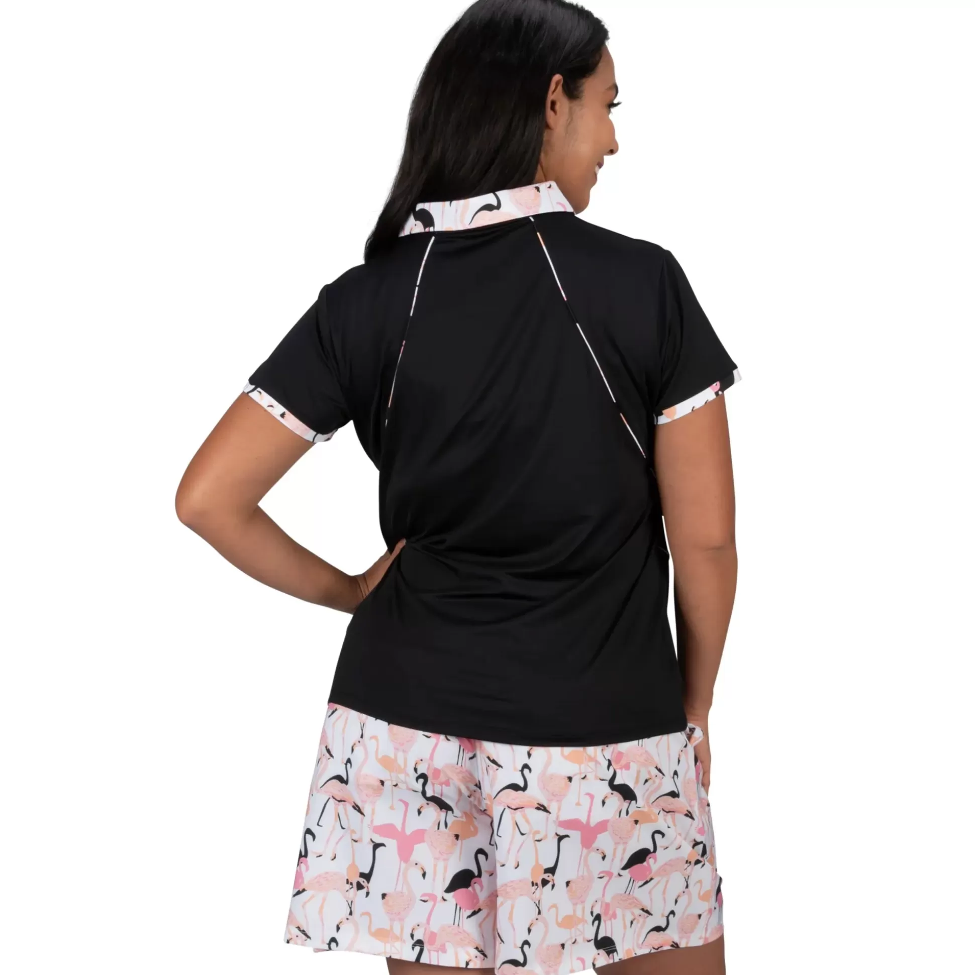 SHORT SLEEVE^Nancy Lopez Folly Short Sleeve Polo Plus