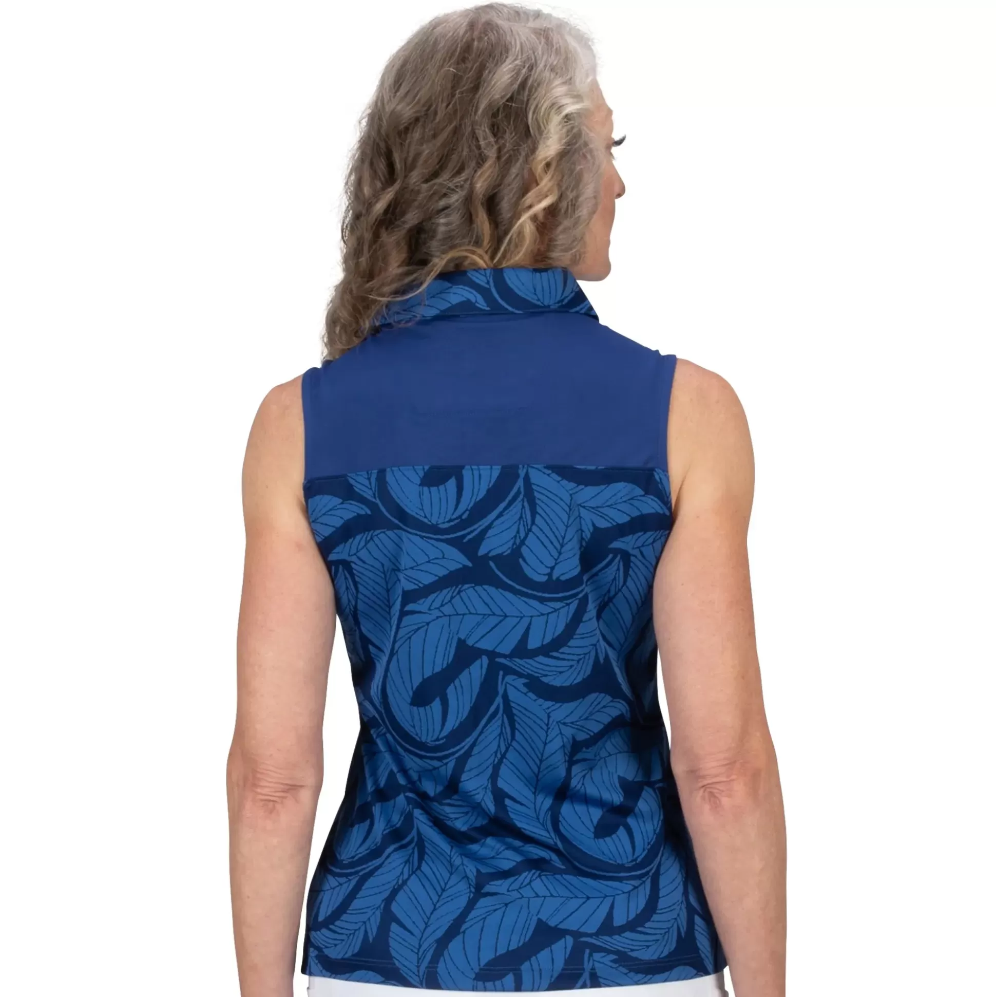 SLEEVELESS^Nancy Lopez Havana Sleeveless Polo Navy