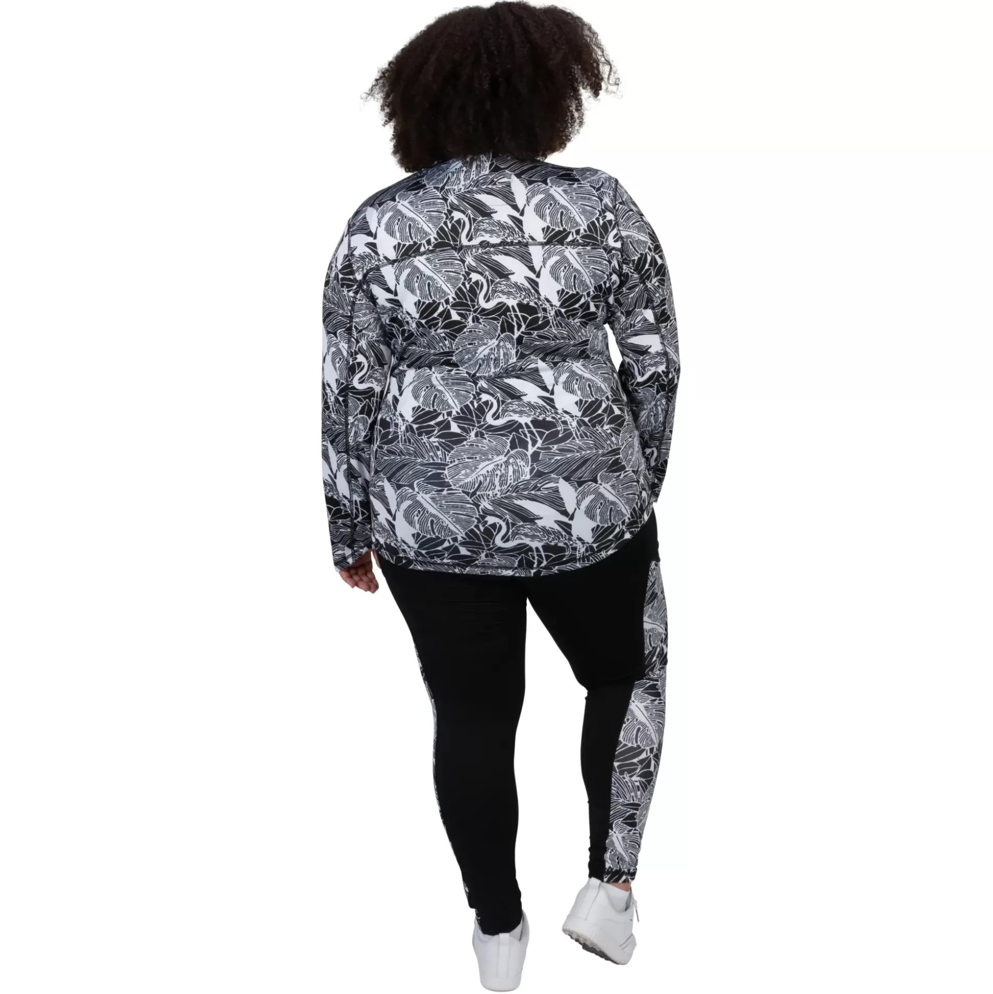 JACKETS^Nancy Lopez Jazzy Jacket Lush Plus Black Multi (Lush Print)