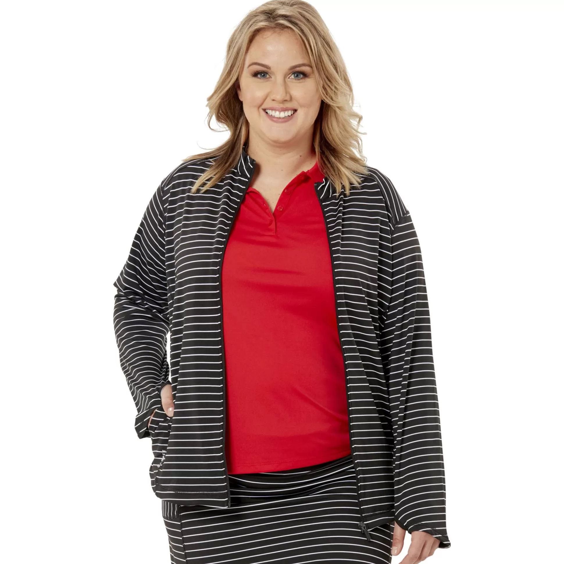 LONG SLEEVE^Nancy Lopez Jazzy Jacket Plus