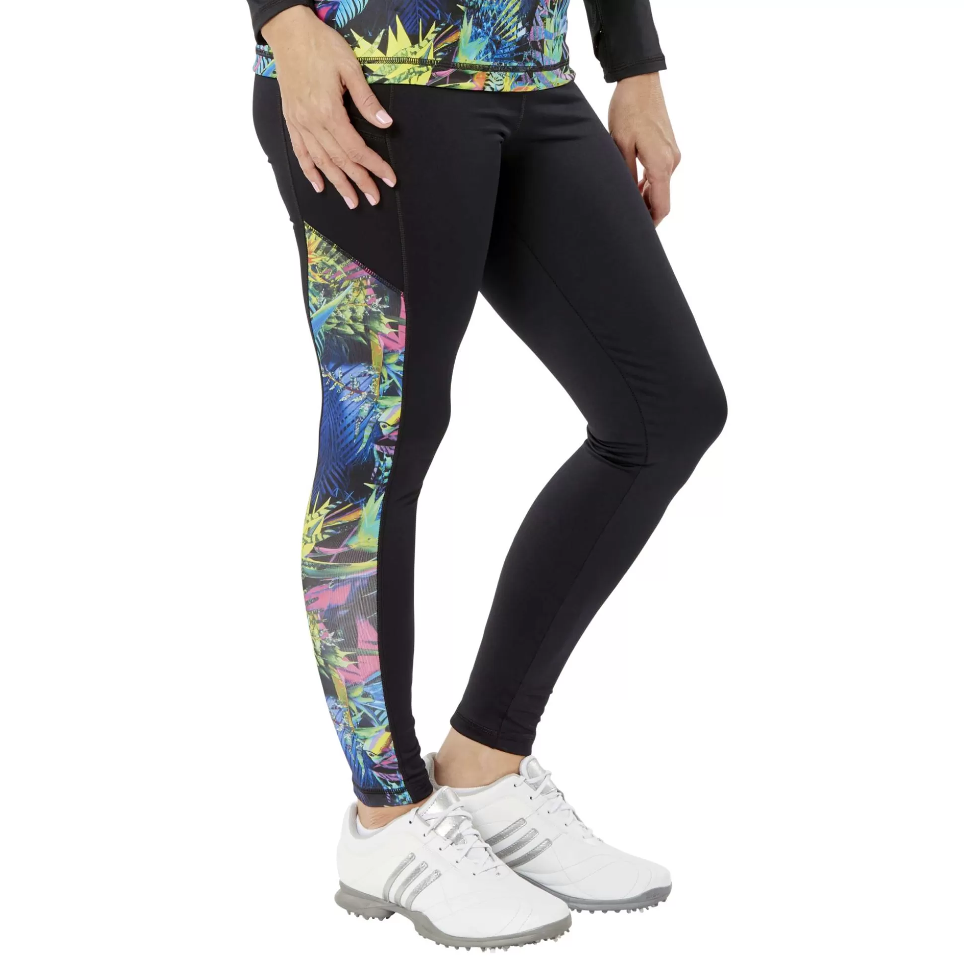 PANTS / LEGGINGS^Nancy Lopez Power Legging Black Multi