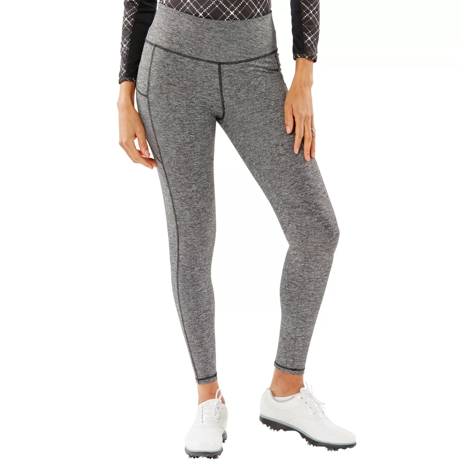 PANTS / LEGGINGS^Nancy Lopez Power Legging Black Heather