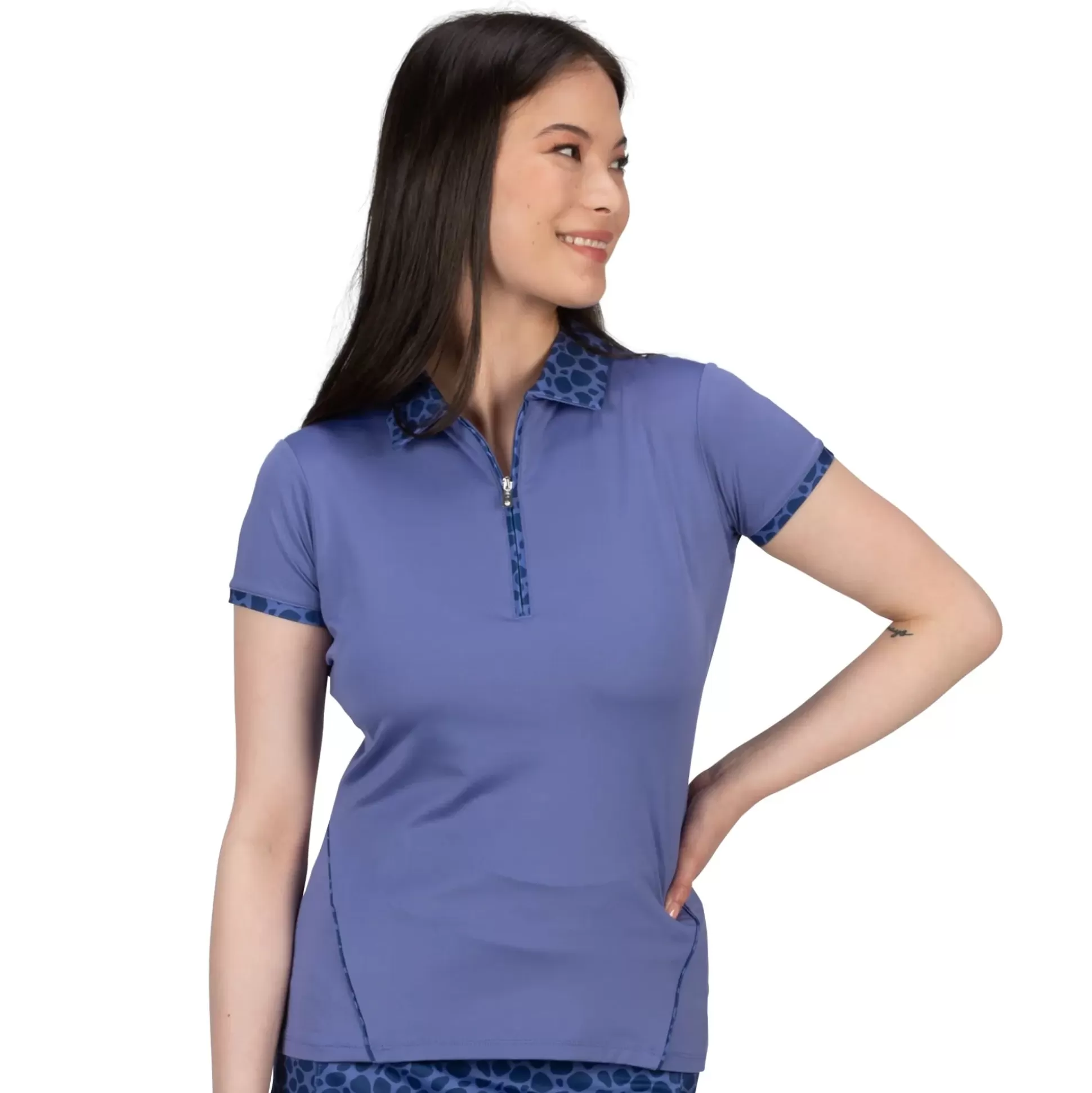 SHORT SLEEVE^Nancy Lopez Splendor Short Sleeve Polo