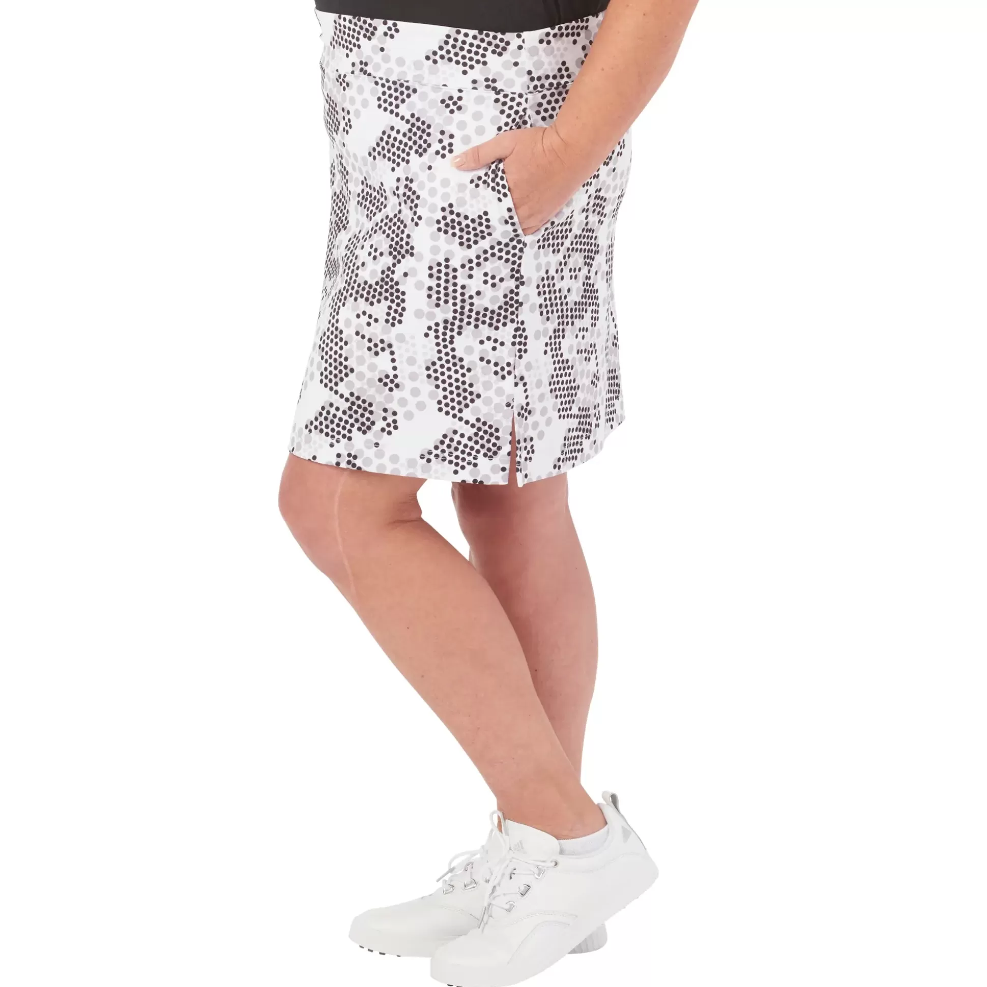 SKORTS^Nancy Lopez Tee Printed Skort Plus White Multi