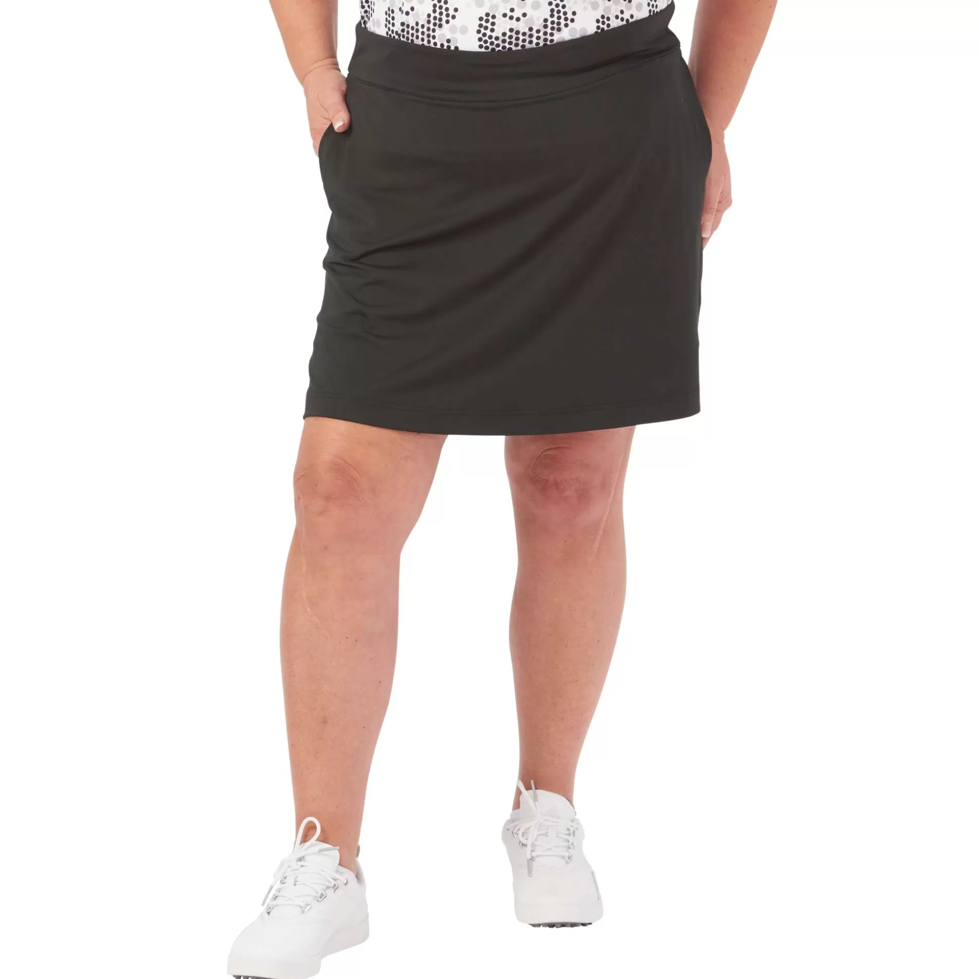 SKORTS^Nancy Lopez Tee Skort Plus Black