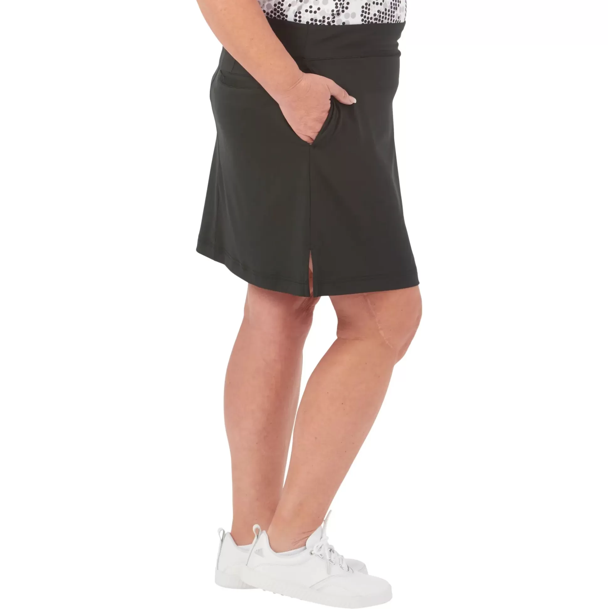 SKORTS^Nancy Lopez Tee Skort Size Plus Black