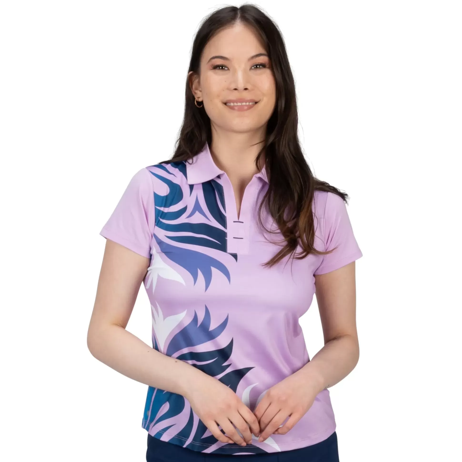 SHORT SLEEVE^Nancy Lopez Trinity Short Sleeve Polo