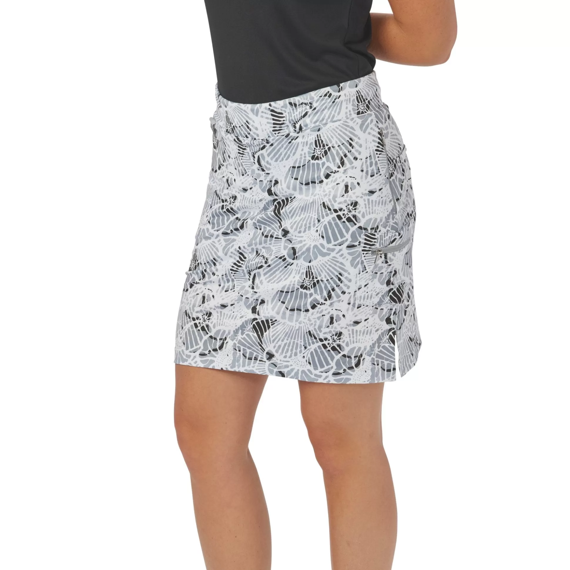 SKORTS^Nancy Lopez Wave Print Club Skort Black Multi