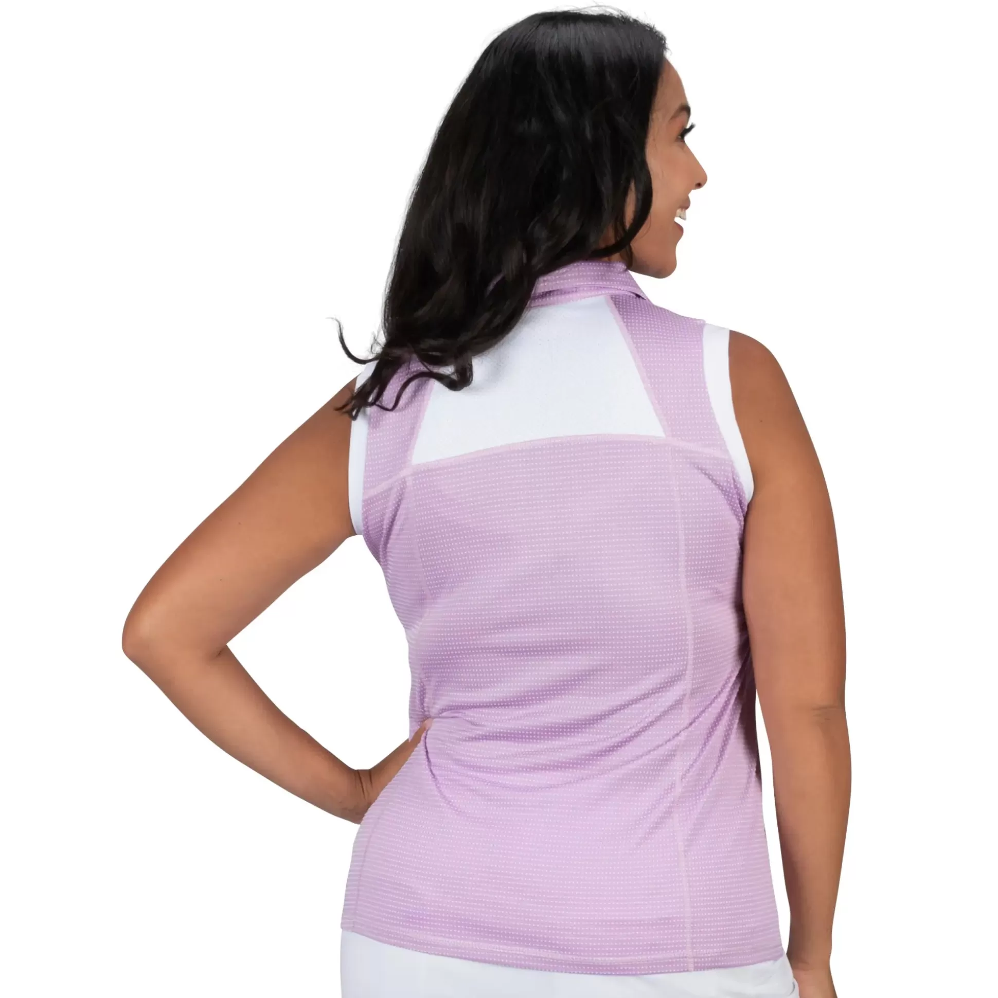 SLEEVELESS^Nancy Lopez Zone Sleeveless Polo Plus